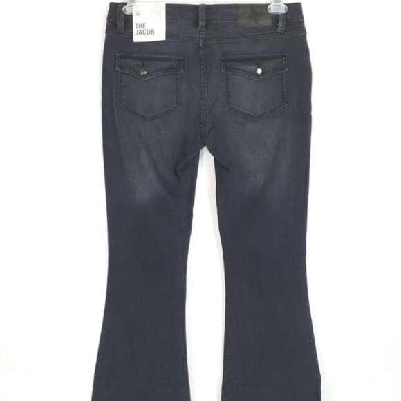 BCBGeneration The Jacob Black Stonewash Bell Bottom Denim Jeans Womens 30 NWT - Picture 3 of 13